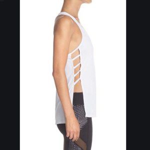 Beyond Yoga Top Notch Racerback Tank, Small WHITE